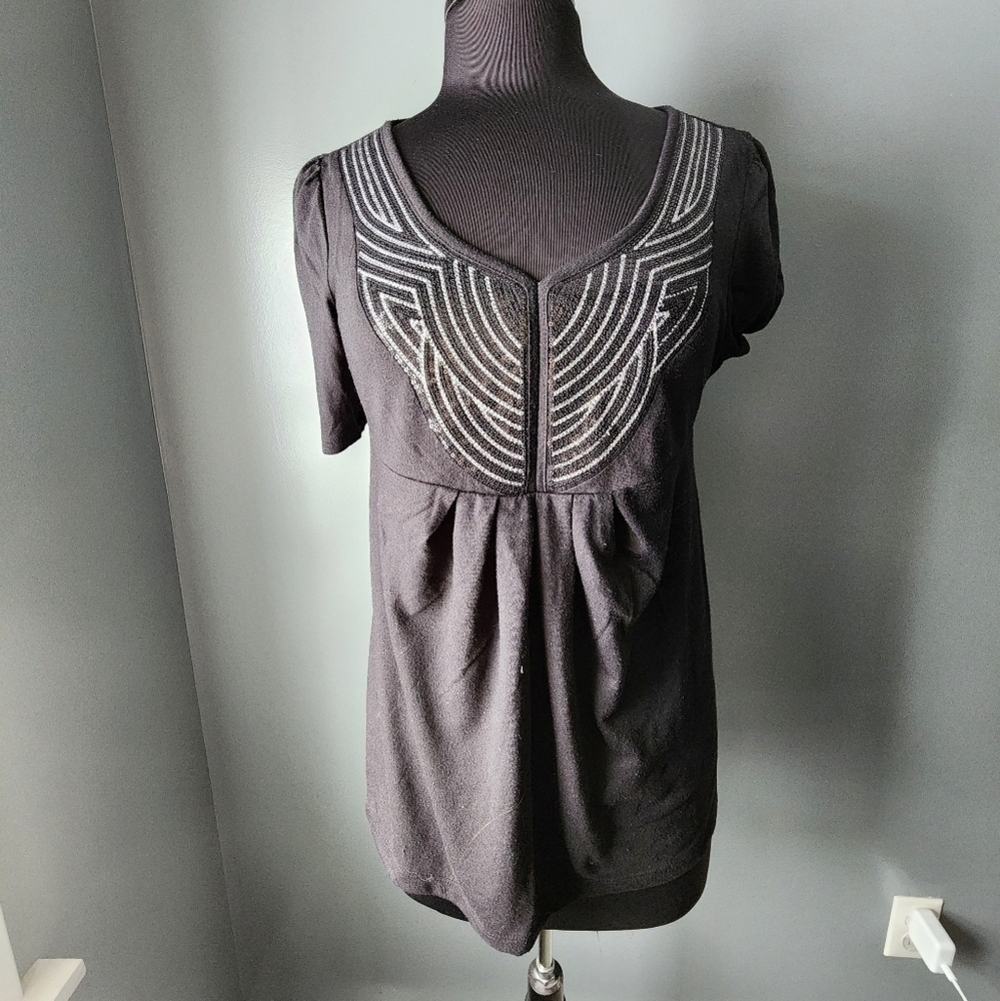 Duo Maternity Sequin Top